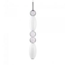 Lumiere lampa wisząca biała/przydymiona 39W LED 3000K 4550 lm + 1x4W LED E14 CRI>80